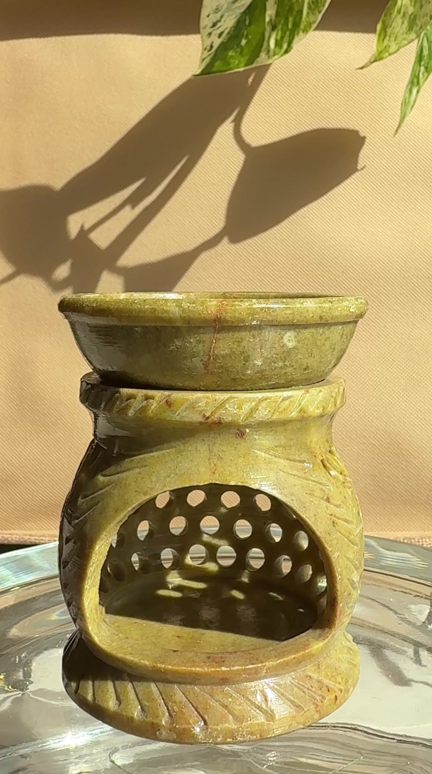 Soapstone Oil Burners Design 1